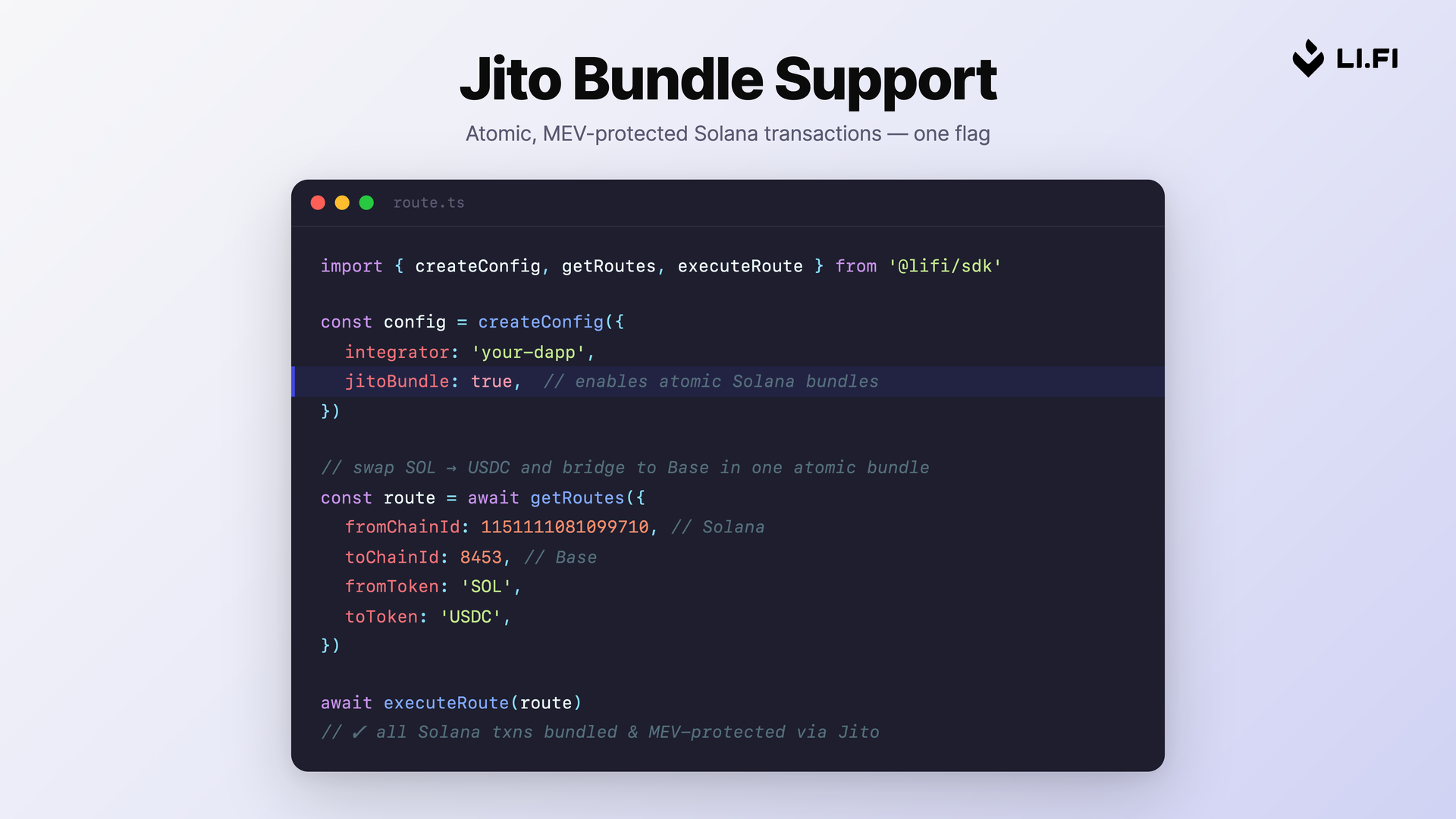 Jito Bundle Support for Solana Transactions