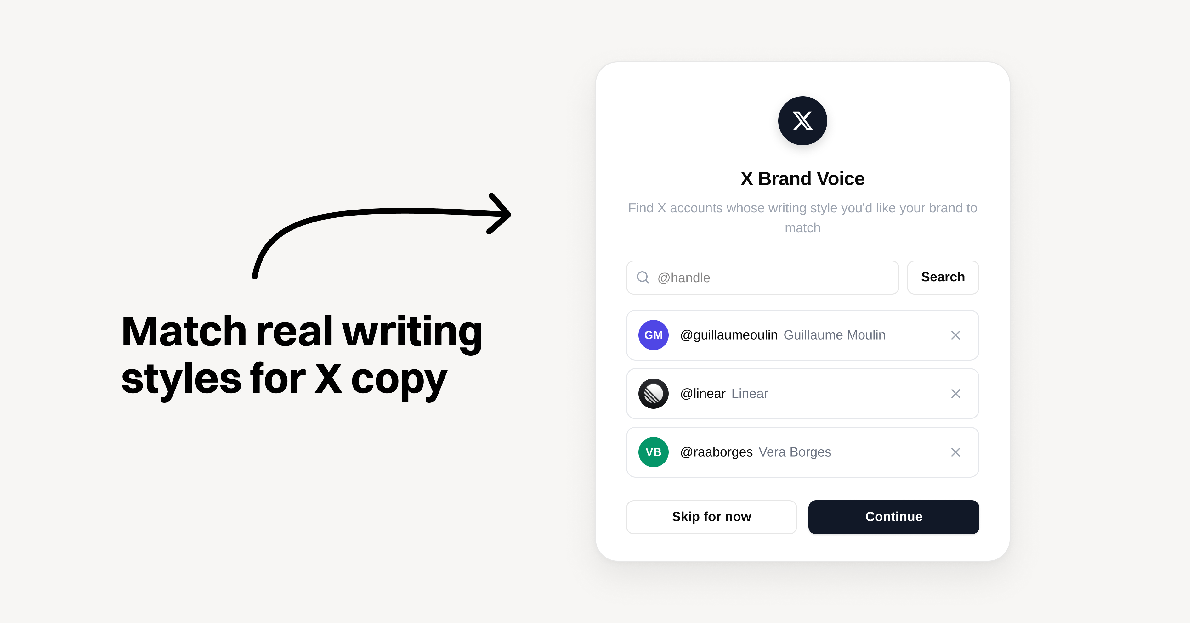 X Voice: match real writing styles for Twitter copy