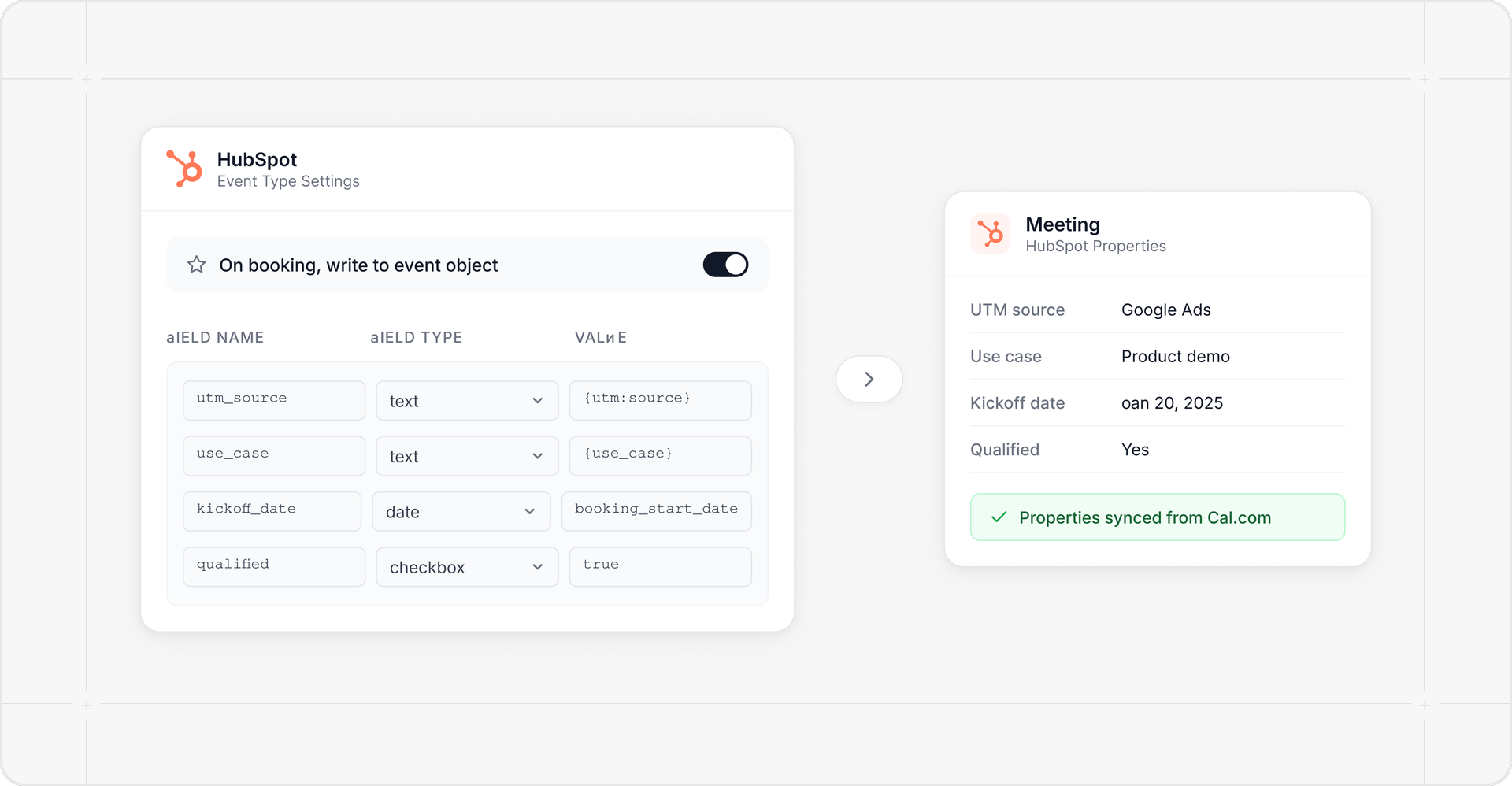 Send booking data straight to HubSpot Meetings