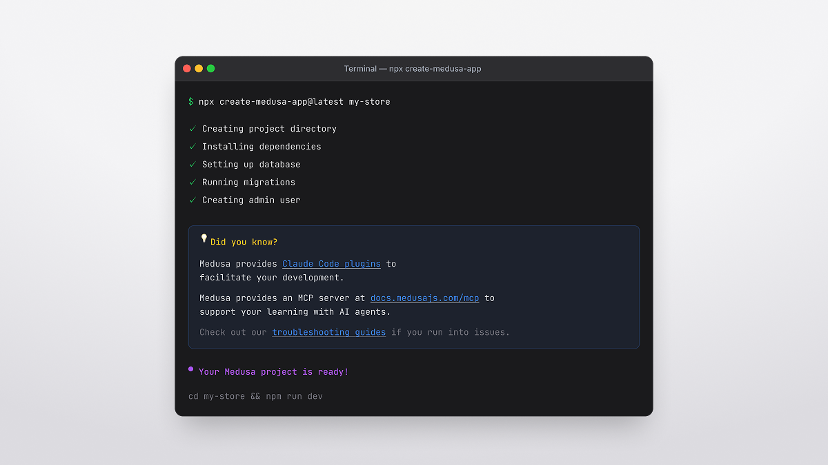 Claude Code plugin and MCP server links in CLI