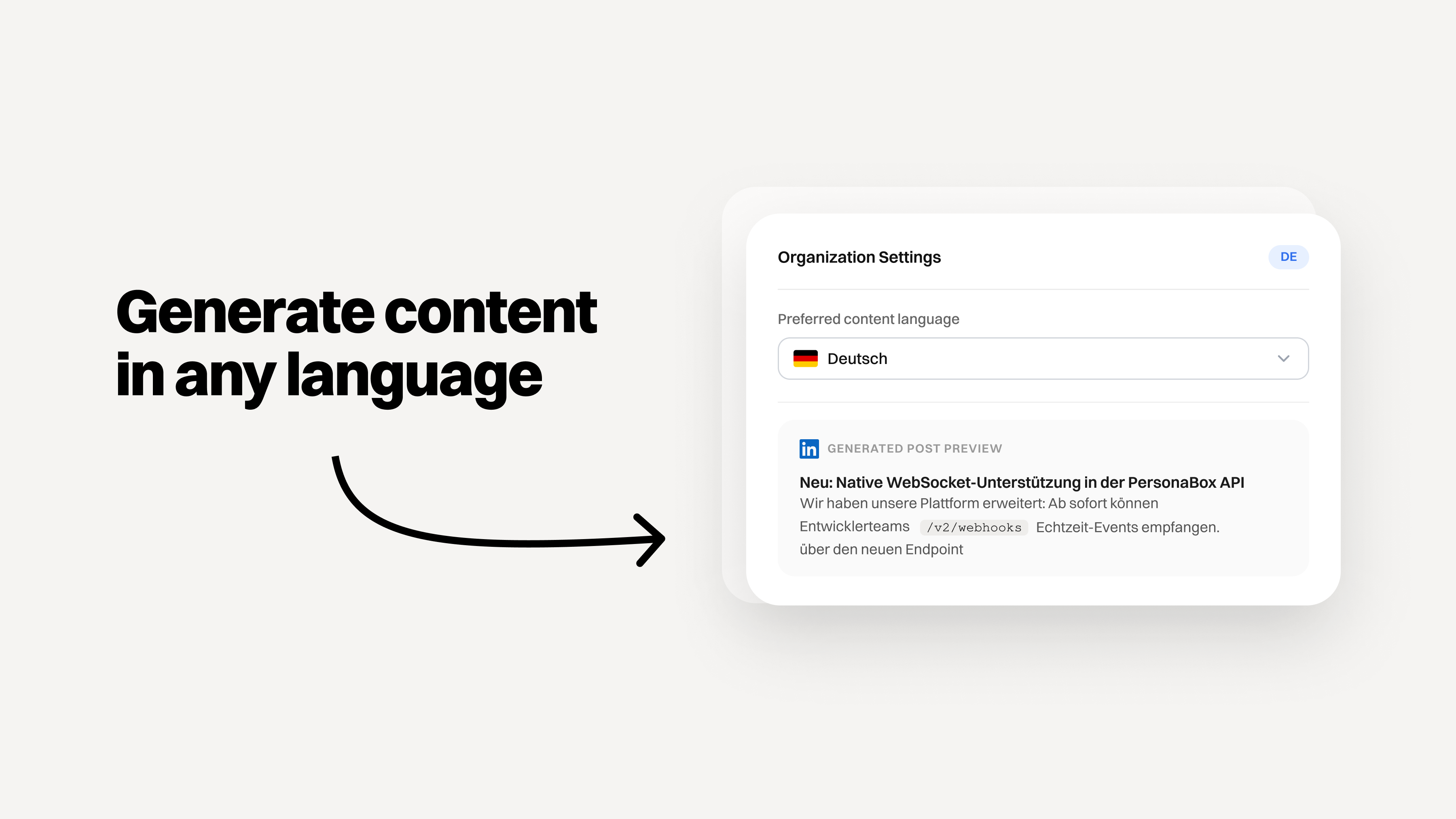 Native content in your audience’s language